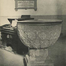 Baptismal font of Miguel de Cervantes