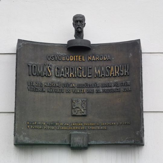Pamětní deska Tomáše Garrigue Masaryka