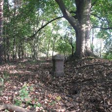 Kříž v lesíku východně od Močidlce