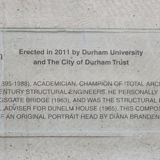 Commemorative plaque to Ove Arup