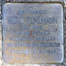 Stolperstein en memoria de Kurt Rühlmann