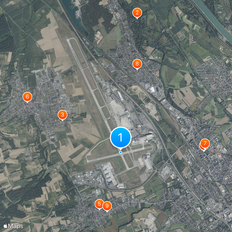EuroAirport Basel-Mulhouse-Freiburg Map