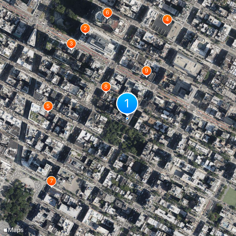 Gramercy Park Hotel Map