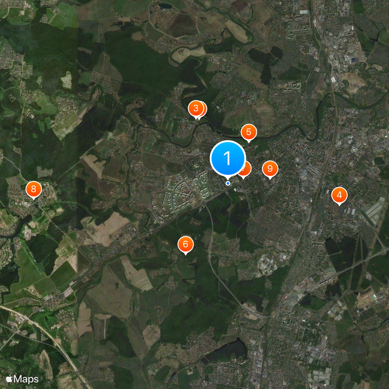Central Archive of the Russian Ministry of Defence Map