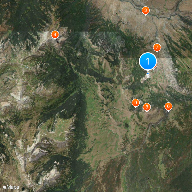 Mammoth Hot Springs Map