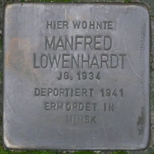 Stolperstein en memoria de Manfred Löwenhardt