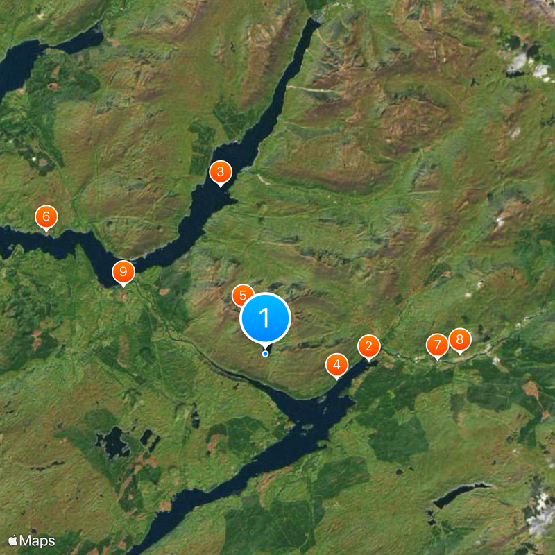 Cruachan Power Station Map