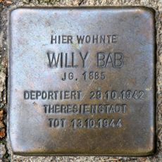 Stolperstein en memoria de Willy Bab