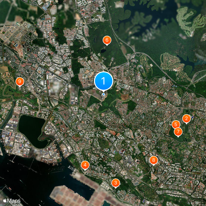 SIM University Map