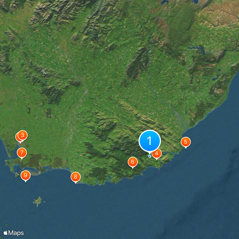 The Catlins Map