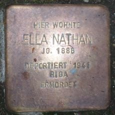 Stolperstein em memória de Ella Nathan