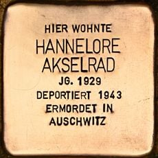 Stolperstein dedicated to Hannelore Akselrad