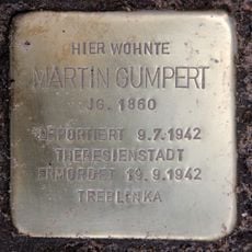 Stolperstein dedicated to Martin Gumpert