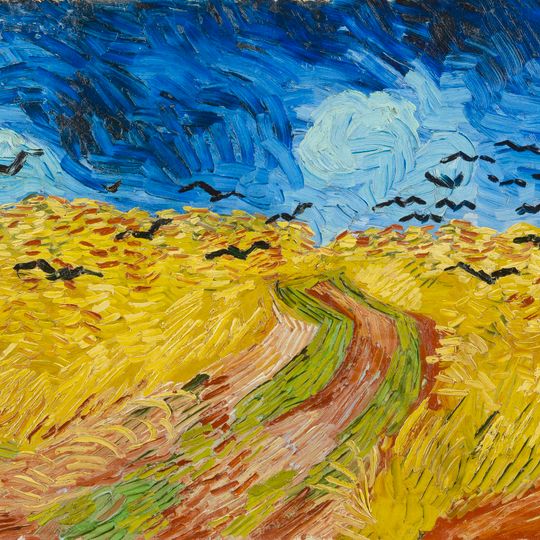 Wheatfield with Crows