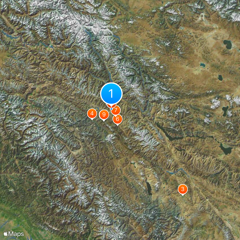 District de Leh Carte