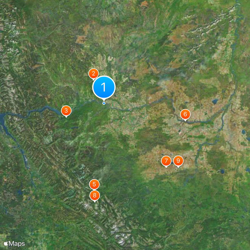 Site C dam Map