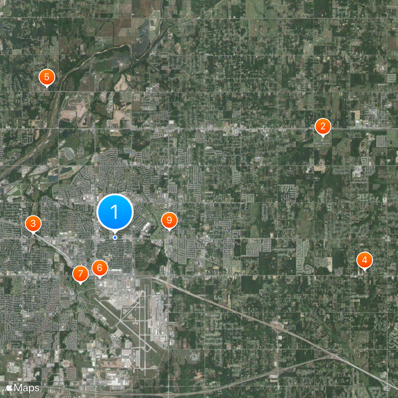 Midwest City Map