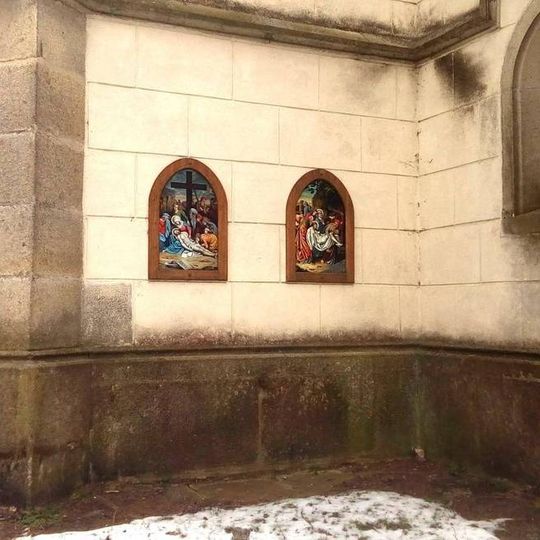 13. zastavení na křížové cestě v Jindřichově Hradci