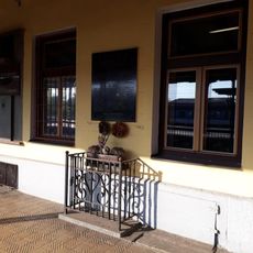 Pomník obětem 2. světové války na nádraží v Táboře