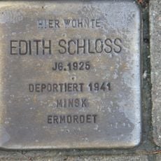Stolperstein en memoria de Edith Schloss