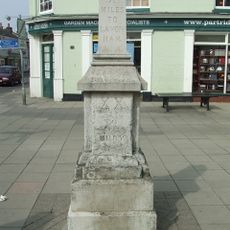 Milestone Obelisk Adjacent To Number 55 And At The Junction With Church Street