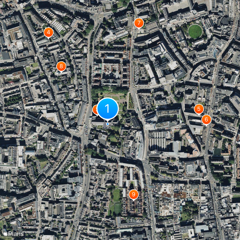 Katedra św. Patryka w Dublinie Mapa