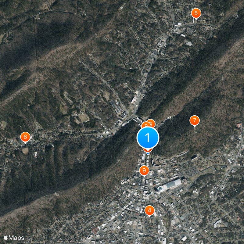 Hot Springs National Park Map