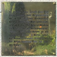 Ort der Kapitulation Berlins am 2. Mai 1945