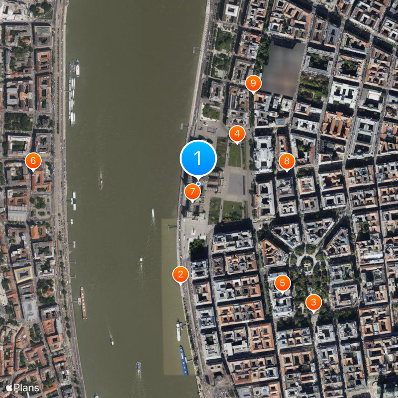 Hungarian Parliament Building Map