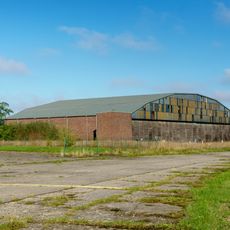 Flugzeughalle (Hangar) einer Kaserne Großenhain