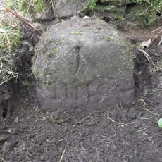Milestone, Rockley Lane, by entrance to track to Queen Anne's Obelisk