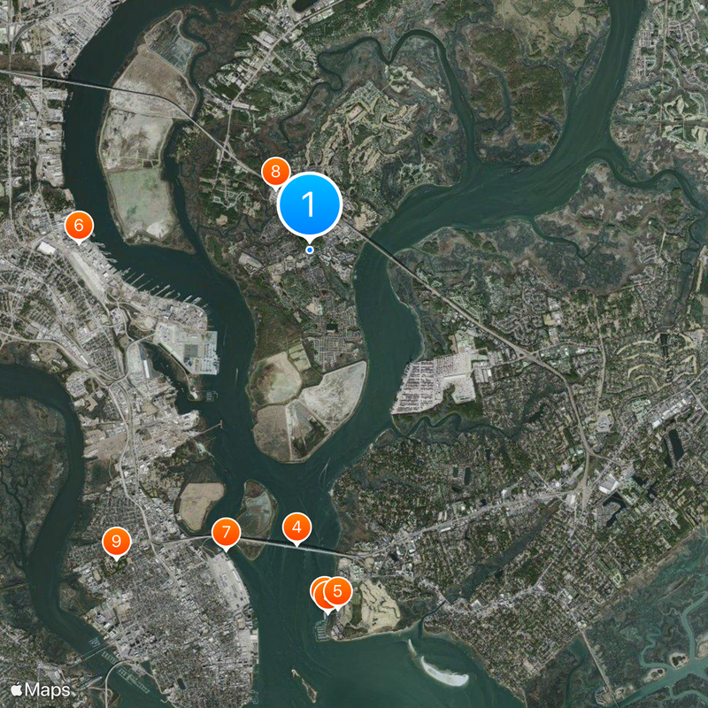 Daniel Island Map