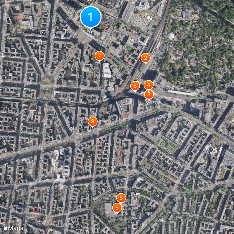 Berlin University of the Arts Map