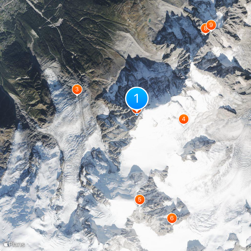 Aiguille du Midi Map