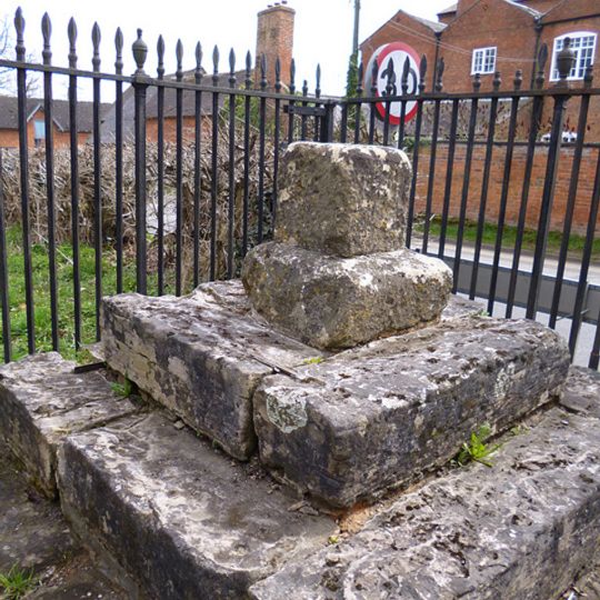 Coughton Cross And Attached Railings