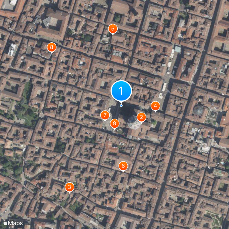 Torre civica di Pavia Mappa