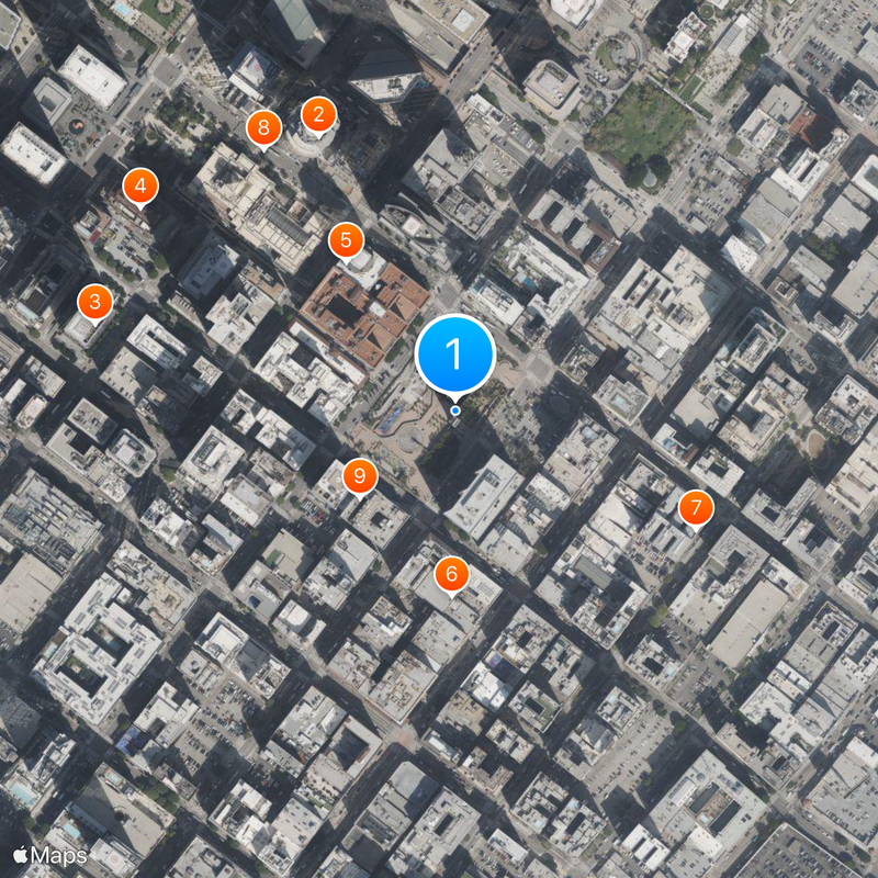 Pershing Square Mapa