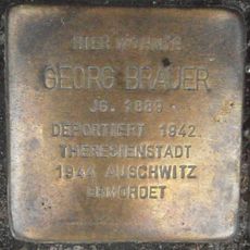 Stolperstein dedicated to Georg Brauer