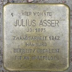 Stolperstein dedicated to Julius Asser