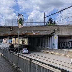 Železniční most Táborskou ulici