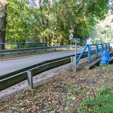 Most Karlické ulice v Karlíku západně od čp. 209