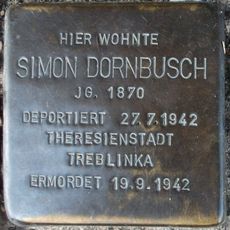 Stolperstein dedicated to Simon Dornbusch