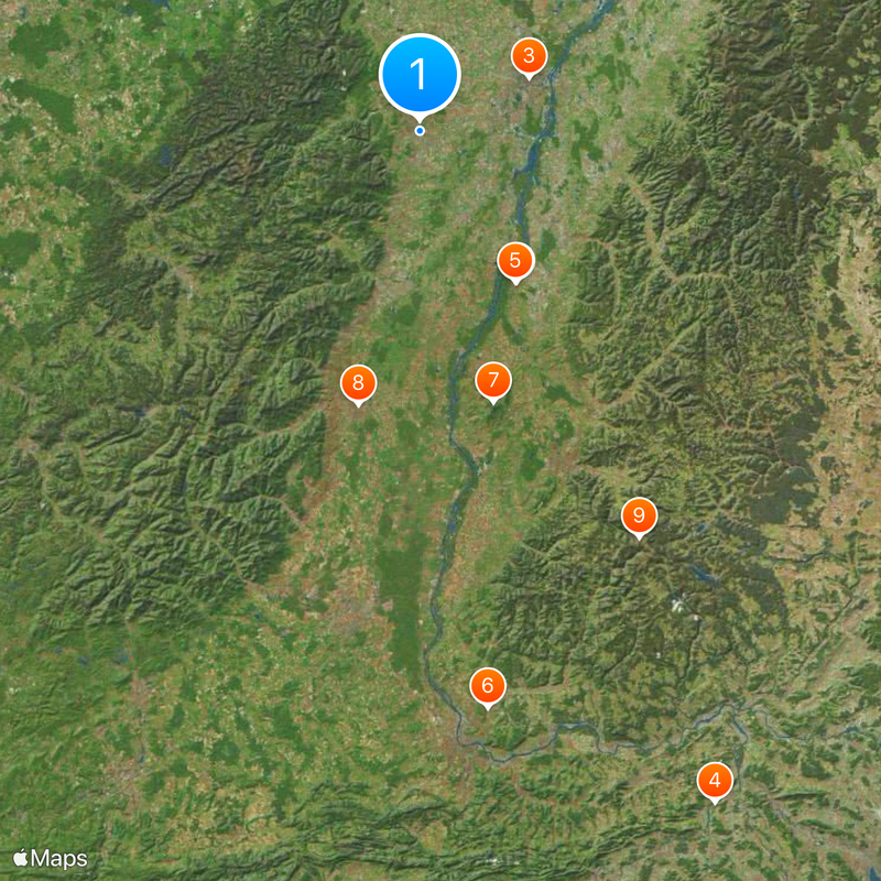 Collettività europea di Alsazia Mappa