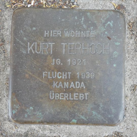 Stolperstein en memoria de Kurt Terhoch