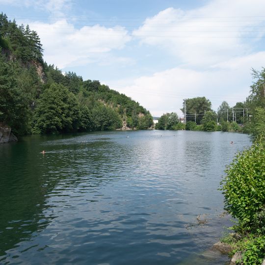 Flooded quarry in Blansko