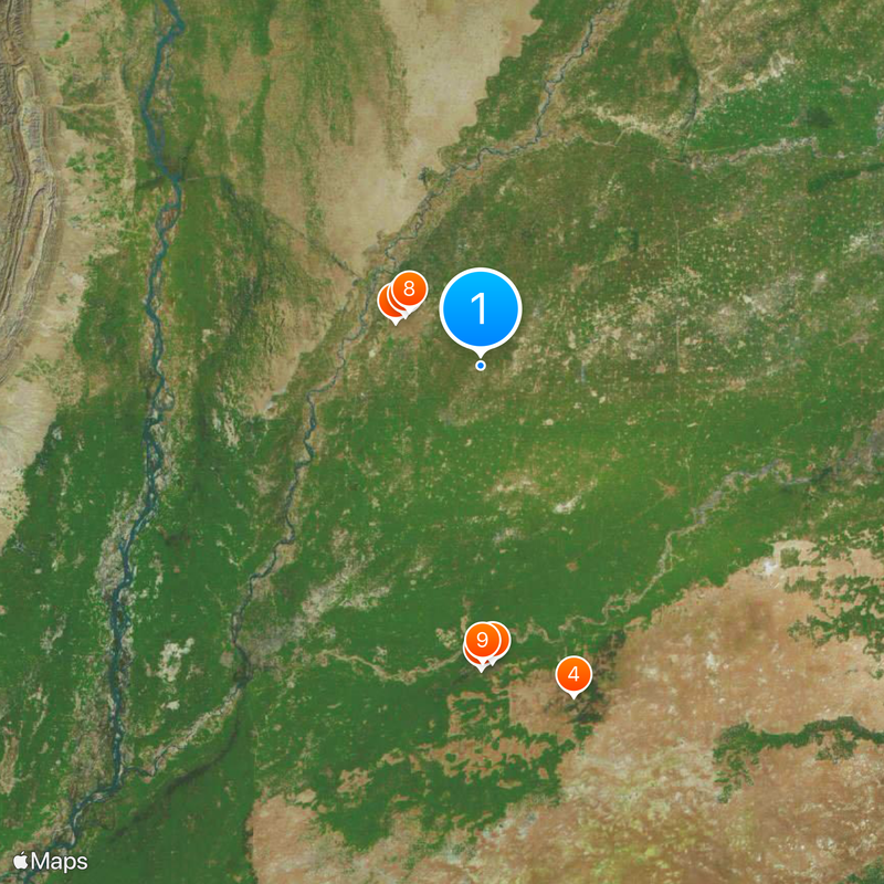 Multan District Kaart