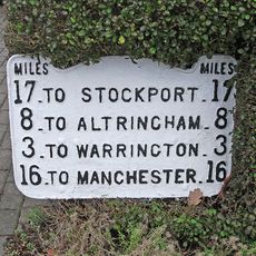 Milepost at NGR 6586 8741