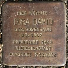 Stolperstein en memoria de Dora David