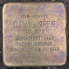 Stolperstein dedicated to Ludwig Streit