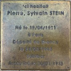 Stoleperstein à la mémoire de Pierre Sylvain Stein